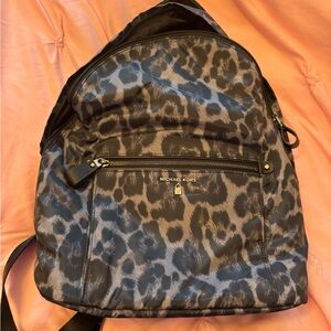 Michael Kors Leopard Print Backpack